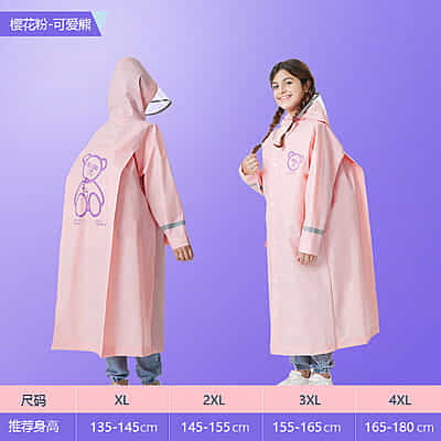 High Quality Lightweight EVA Raincoats Waterproof Windproof Hood Boys Girls Outdoor Hiking