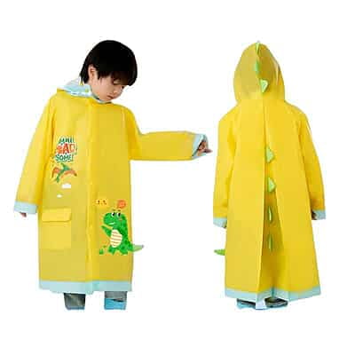 High Quality Lightweight EVA Raincoats Waterproof Windproof Hood Boys Girls Outdoor Hiking