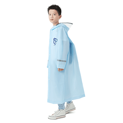 High Quality Lightweight EVA Raincoats Waterproof Windproof Hood Boys Girls Outdoor Hiking