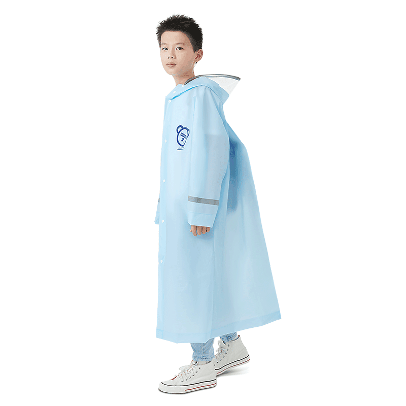 High Quality Lightweight EVA Raincoats Waterproof Windproof Hood Boys Girls Outdoor Hiking