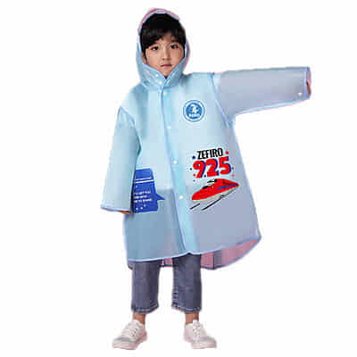 Custom Transparent EVA Hood Raincoat Waterproof Cartoon Printed Outdoor Hiking Custom Transparent EVA Hood Raincoat Waterproof Cartoon Printed Outdoor Hiking