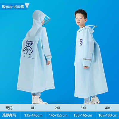 High Quality Lightweight EVA Raincoats Waterproof Windproof Hood Boys Girls Outdoor Hiking