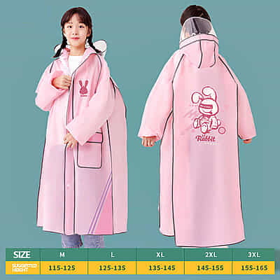 High Quality Lightweight EVA Raincoats Waterproof Windproof Hood Boys Girls Outdoor Hiking