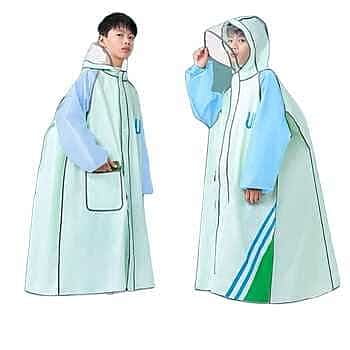 High Quality Lightweight EVA Raincoats Waterproof Windproof Hood Boys Girls Outdoor Hiking