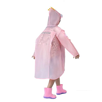 Custom Transparent EVA Hood Raincoat Waterproof Cartoon Printed Outdoor Hiking Custom Transparent EVA Hood Raincoat Waterproof Cartoon Printed Outdoor Hiking