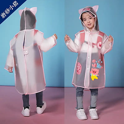 Custom Transparent EVA Hood Raincoat Waterproof Cartoon Printed Outdoor Hiking Custom Transparent EVA Hood Raincoat Waterproof Cartoon Printed Outdoor Hiking